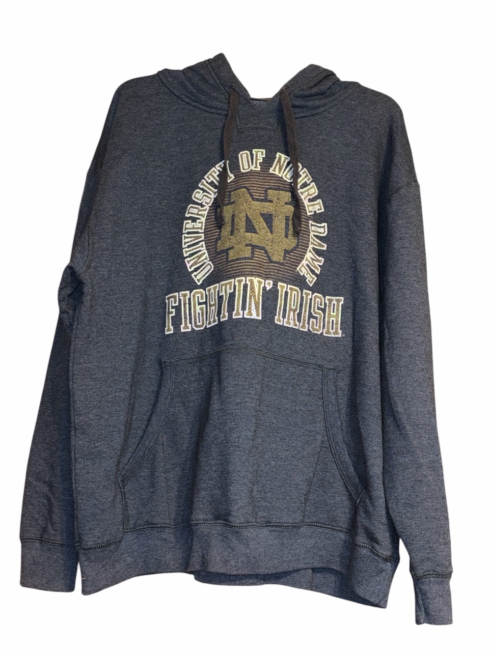 Alta Gracia Notre Dame Sweatshirt XL Gray Fair Trade Pullover